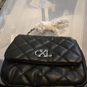 Christian Lacroix Black Quilted Mini Bag